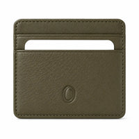 Leather Card Holder - Leather cardholder - Leather Card Case - Leather Card Pouch - Card Sleeve - Oxhide 4181 Green