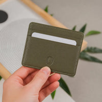 Leather Card Holder - Leather cardholder - Leather Card Case - Leather Card Pouch - Card Sleeve - Oxhide 4181 Green