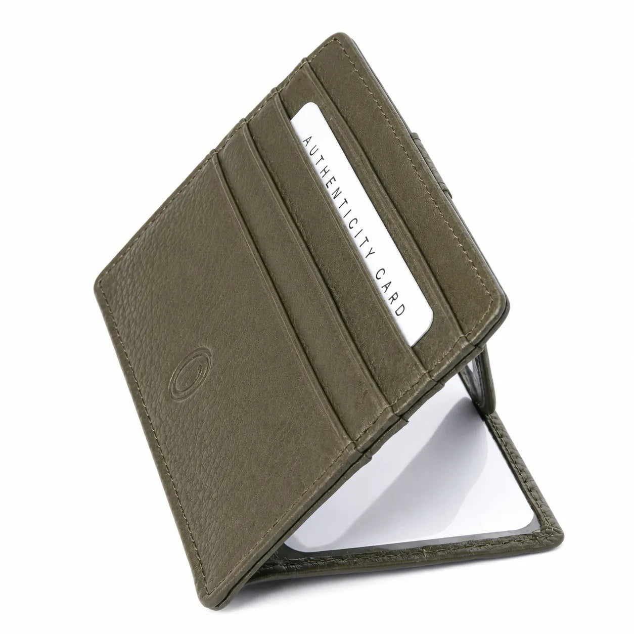 Leather Card Holder -Leather cardholder -Leather Card Case - Leather Card Pouch - Card Sleeve - Oxhide AS4 Green