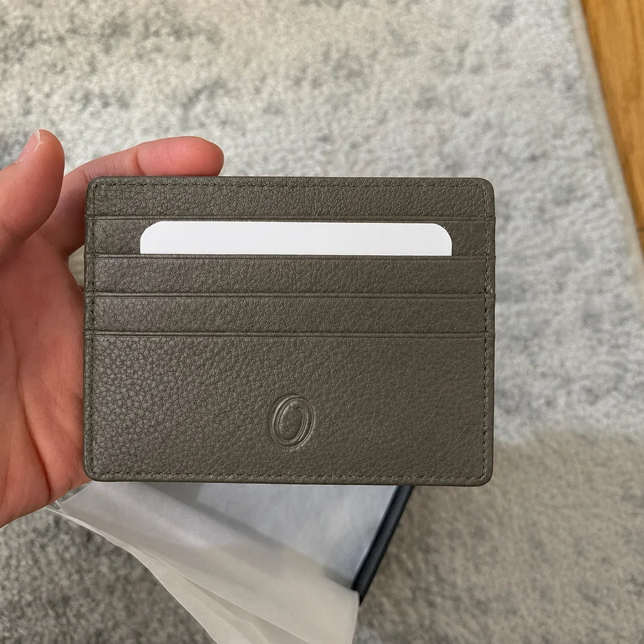 Leather Card Holder -Leather cardholder -Leather Card Case - Leather Card Pouch - Card Sleeve - Oxhide AS4 Green