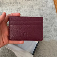 Leather Card Holder - Leather cardholder - Leather Card Case - Leather Card Pouch - Card Sleeve - Oxhide 4181 Red