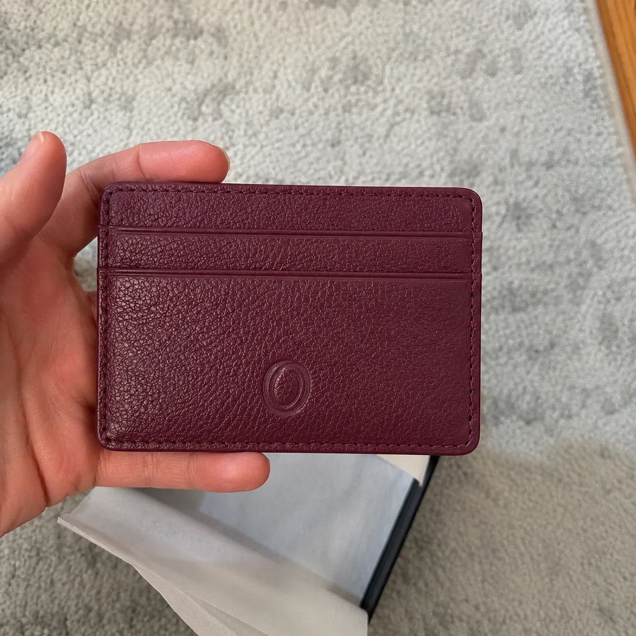 Leather Card Holder - Leather cardholder - Leather Card Case - Leather Card Pouch - Card Sleeve - Oxhide 4181 Red