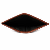 Leather Card Holder - Leather cardholder - Leather Card Case - Leather Card Pouch - Card Sleeve -Oxhide J0054 COGNAC