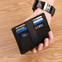 Leather Card Holder - Leather cardholder - Leather Card Case - Leather Card Pouch - Card Sleeve - Oxhide AS4 BLACK