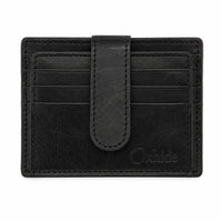 Leather Card Holder - Leather cardholder - Leather Card Case - Leather Card Pouch - Card Sleeve - Oxhide AS4 BLACK