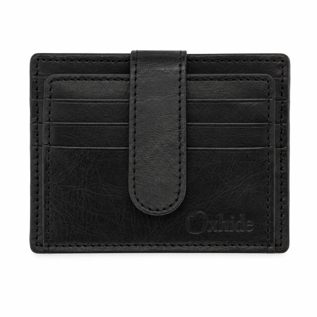 Leather Card Holder - Leather cardholder - Leather Card Case - Leather Card Pouch - Card Sleeve - Oxhide AS4 BLACK