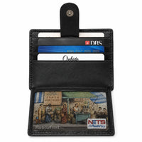 Leather Card Holder - Leather cardholder - Leather Card Case - Leather Card Pouch - Card Sleeve - Oxhide AS4 BLACK