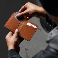 Bi-fold Leather Card Holder Brown- 4166 Oxhide