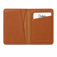 Bi-fold Leather Card Holder Brown- 4166 Oxhide