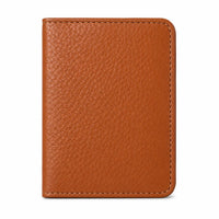 Bi-fold Leather Card Holder Brown- 4166 Oxhide