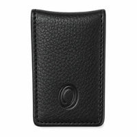 Slim Money Clip for Men and Women  - Full Grain Leather money clip - ER07 Oxhide Black