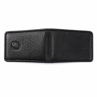 Slim Money Clip for Men and Women  - Full Grain Leather money clip - ER07 Oxhide Black