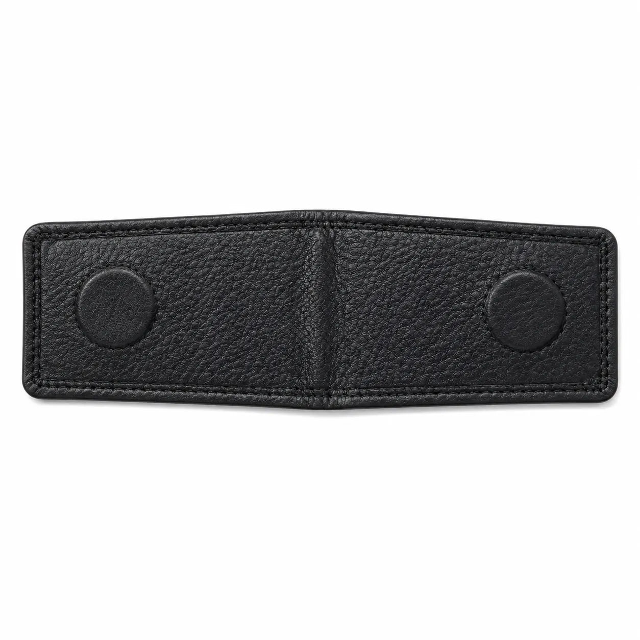 Slim Money Clip for Men and Women  - Full Grain Leather money clip - ER07 Oxhide Black