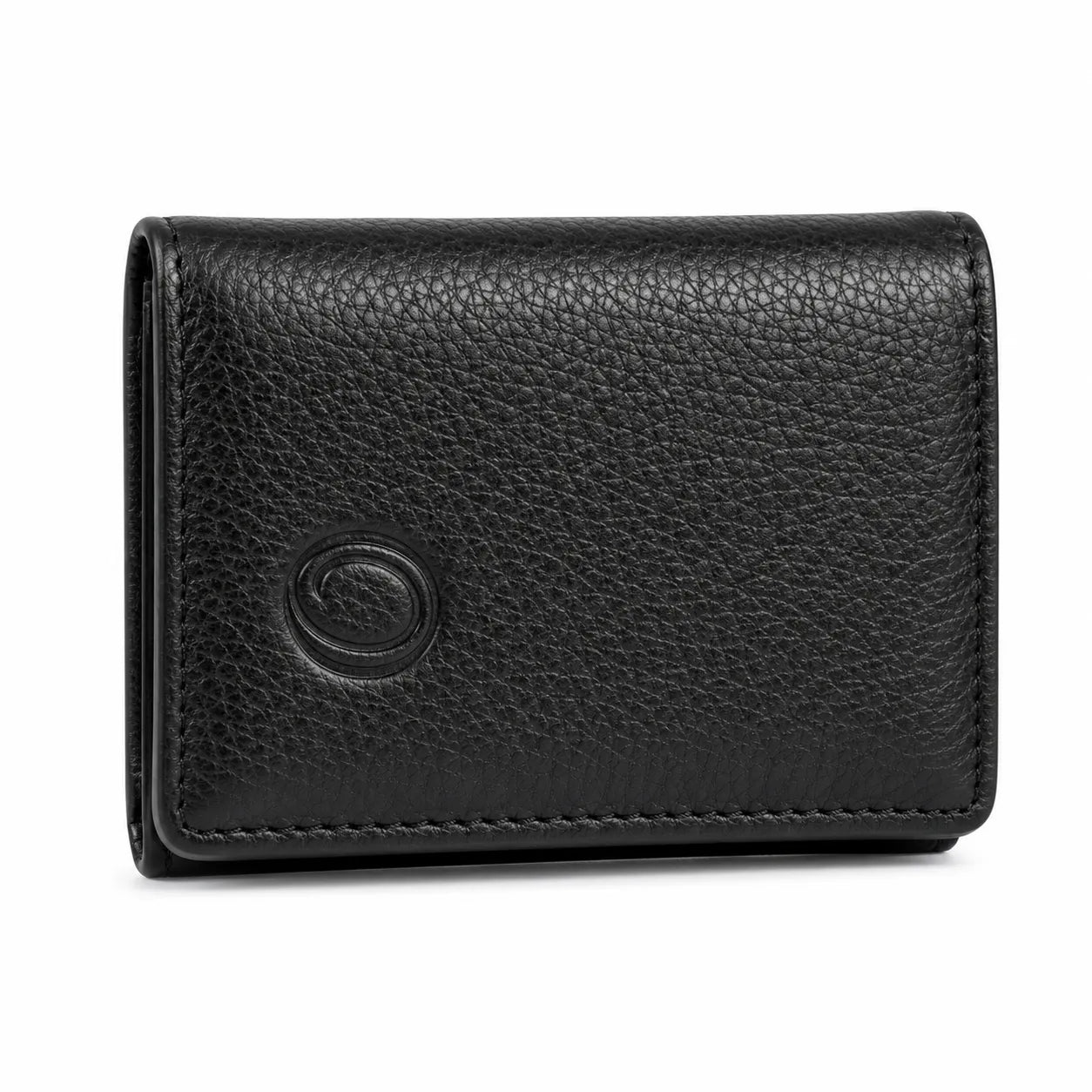 Slim Money Clip for Men and Women  - Full Grain Leather money clip - ER07 Oxhide Black
