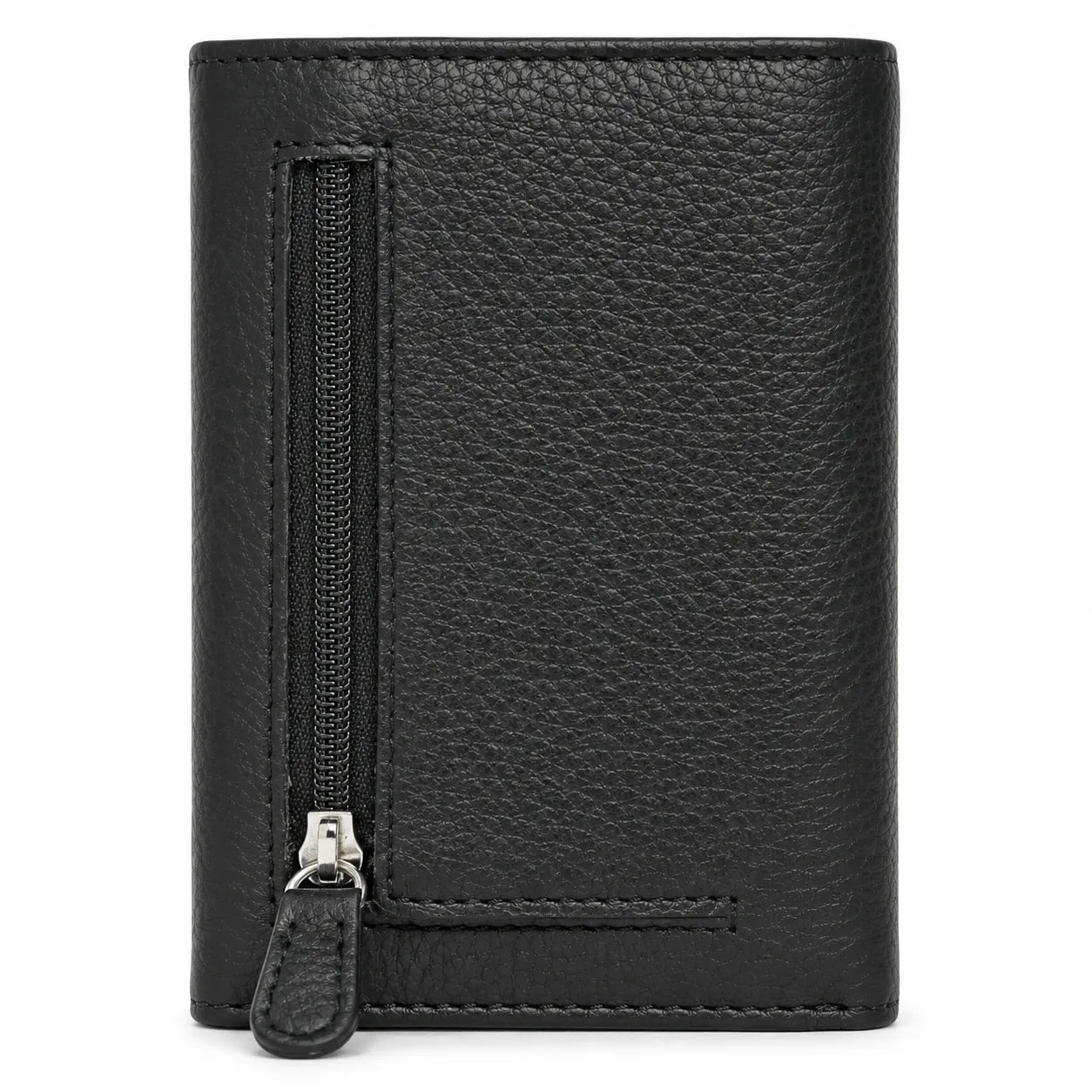 Key Wallet Coin Pouch - Leather Key Pouch -Black Leather Coin Pouch - Leather Coin Case - Oxhide J0023 Black
