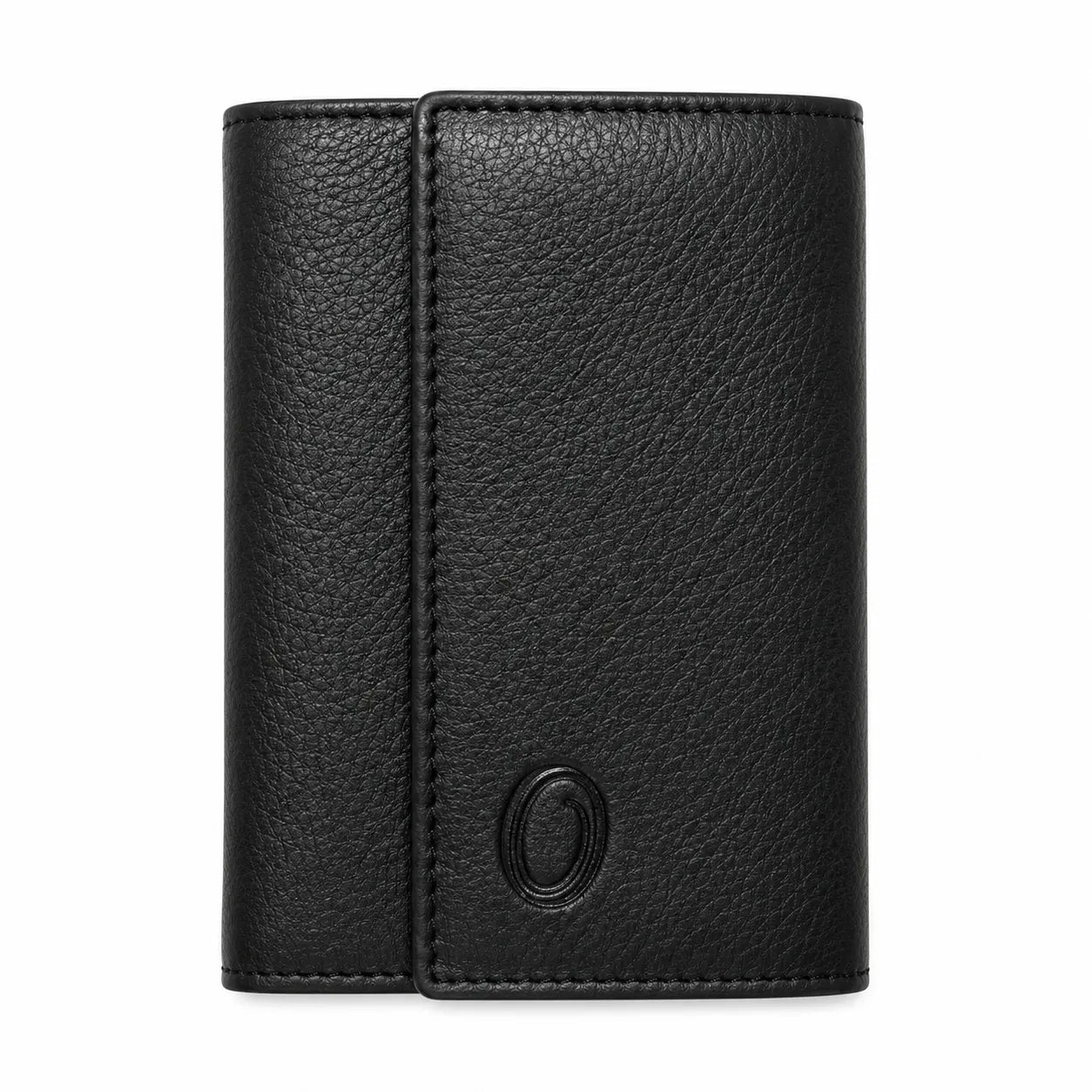 Key Wallet Coin Pouch - Leather Key Pouch -Black Leather Coin Pouch - Leather Coin Case - Oxhide J0023 Black