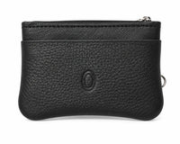 Leather Key Pouch - Leather Coin Pouch - Leather Coin Case - Leather Pouch - Card Sleeve - Multipurpose Pouch - Oxhide 4427 BLACK