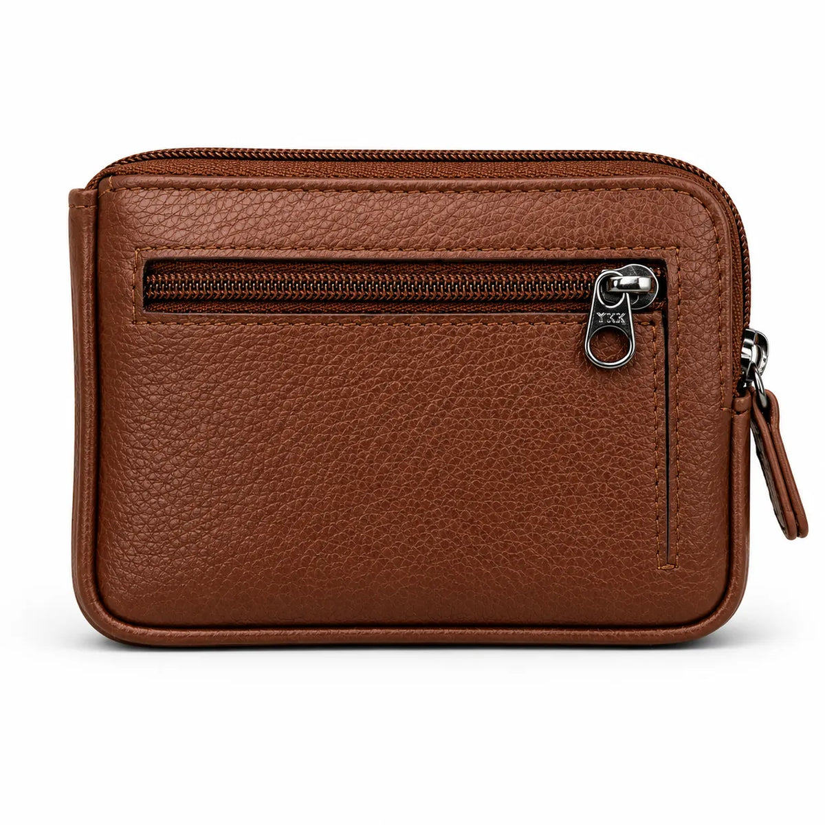 Leather Card Holder - Leather Key Pouch - Leather Coin Pouch - Leather Coin Case - Oxhide J0053 Brown