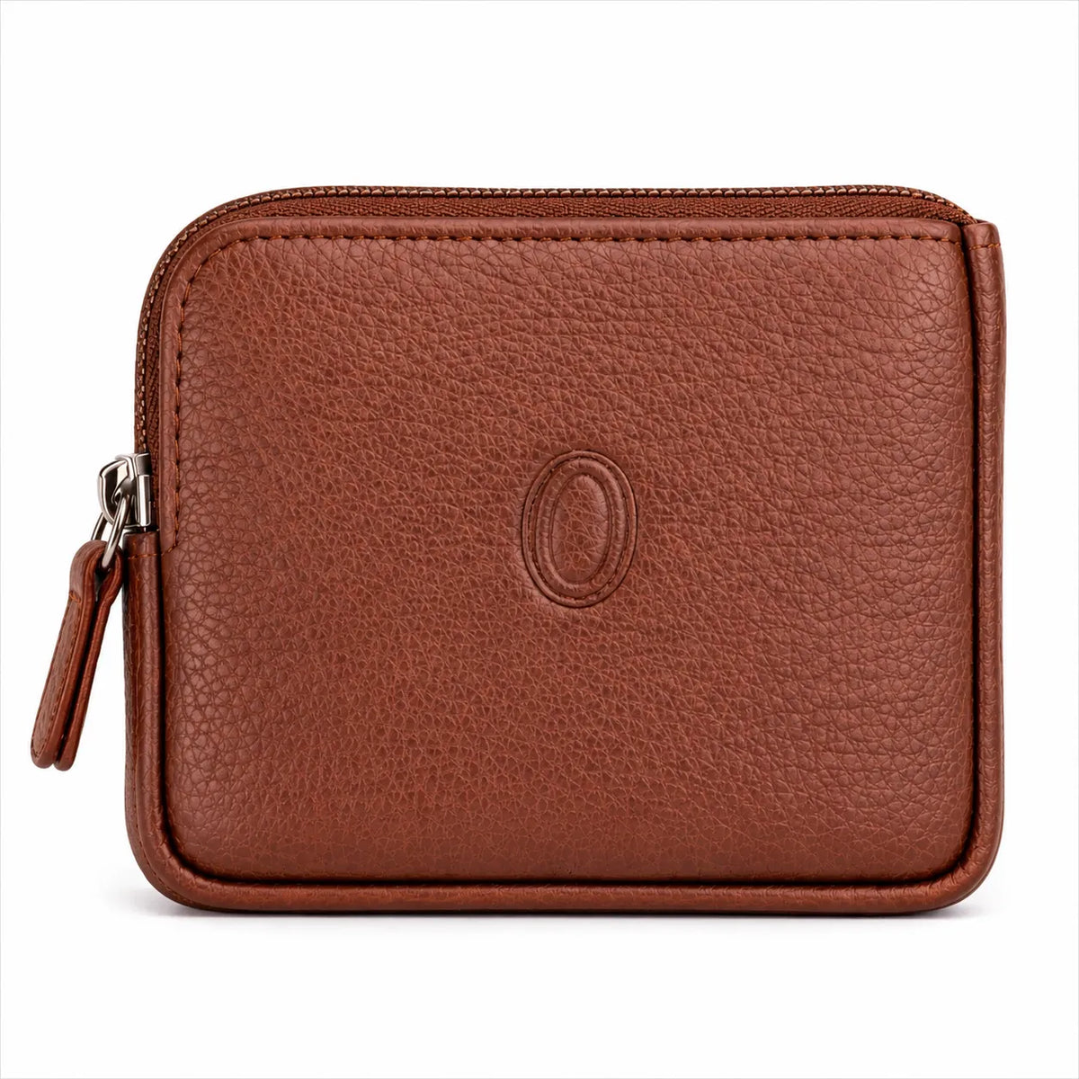 Leather Card Holder - Leather Key Pouch - Leather Coin Pouch - Leather Coin Case - Oxhide J0053 Brown