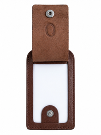 Oxhide Leather Luggage Tag Brown - 4298