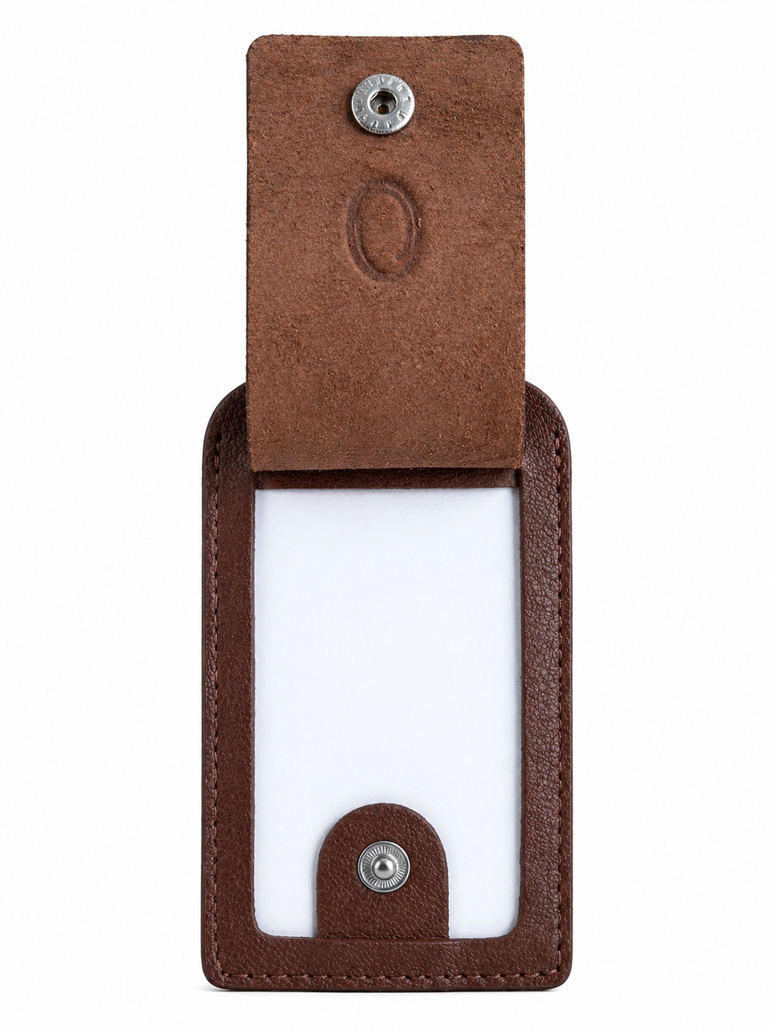 Oxhide Leather Luggage Tag Brown - 4298