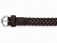 Braided casual Leather Belt - Full Grain Leather Belt - Leather Belt Men For Jean -BRD 25 mm Oxhide