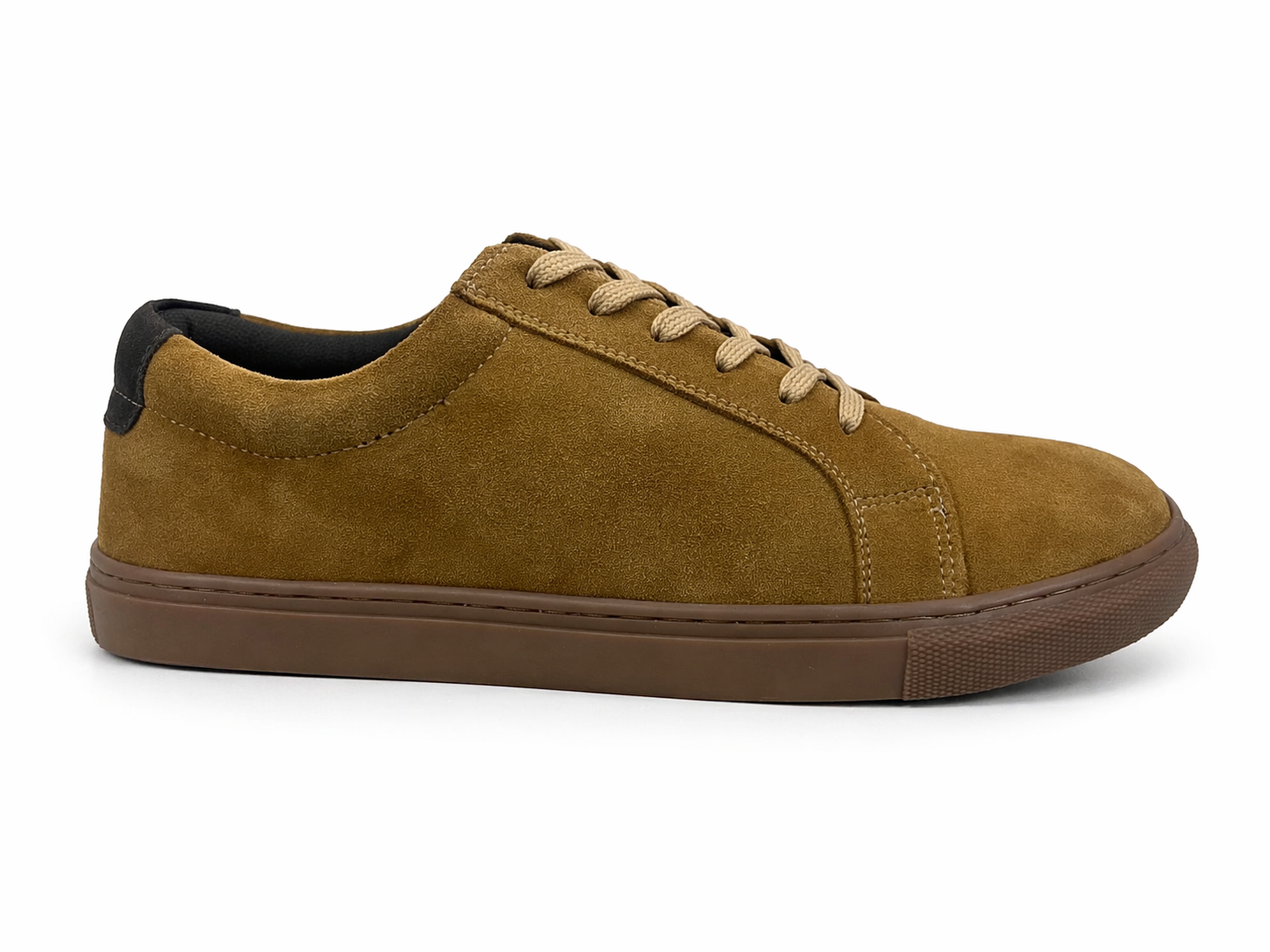 Tan Suede Leather Casual Sneakers-BOM-NEWTON1-BRN