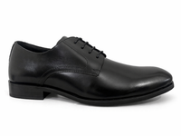 Black Leather Formal Lace-Up Shoes-BOM-MGX931-BLK