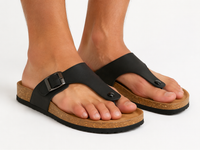 Brown Leather Comfort Slipper -TR 01302 Brown Oxhide