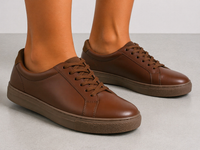 Brown Leather Casual Sneakers-BOM-NEWTON3-TAN