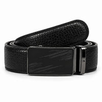 Automatic Leather Belt - Real Leather Ratchet Belt - Men Leather Belt with Auto Lock Buckle -TRACK BELT-ABB5I Oxhide