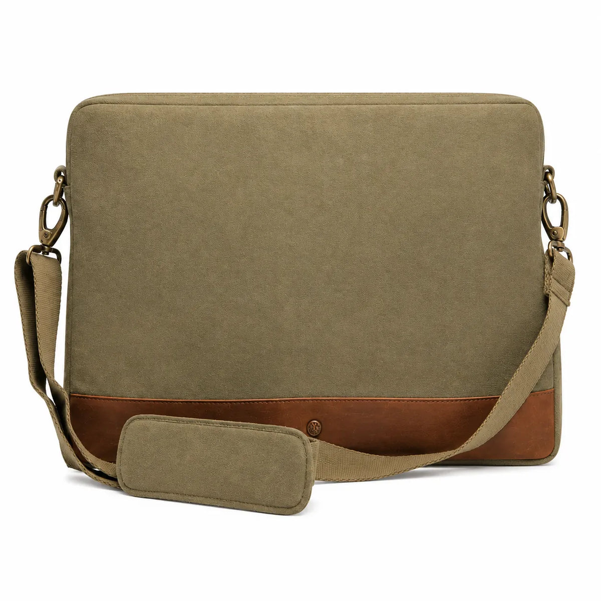 Canvas leather Laptop Bag for Men - Canvas Laptop Bag Men - Messenger Bag for Men - Men's Handbag Casual Leather - Oxhide J0042
