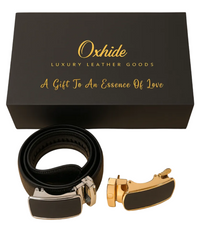 Belt Gift set men - Ratchet belt Gift set - Gift box for Men Oxhide Ratchet belt Gift Box