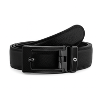 Automatic Leather Belt - Real Leather Ratchet Belt - Men Leather Belt with Auto Lock Buckle -TRACK BELT-ABB2D Oxhide