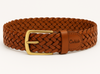 Braided casual Leather Belt - Full Grain Leather Belt - Leather Belt Men For Jean -BRD 35 mm Oxhide