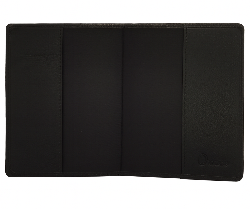 Leather Passport Holder - Passport Cover Leather - Leather Passport Case - Passport Pouch - Oxhide 4055 BLACK