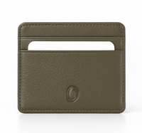Leather Card Holder - Leather cardholder - Leather Card Case - Leather Card Pouch - Card Sleeve - Oxhide 4181 Green