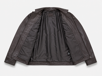 Real Leather Jacket Black- Lamb skin Jacket- Jacket for Men- Oxhide RI58 Dark Brown