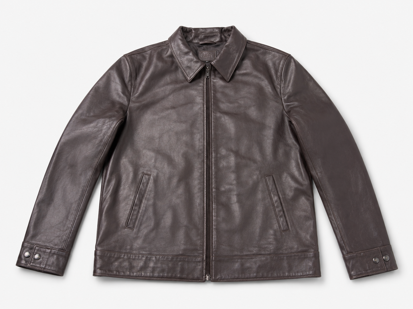 Real Leather Jacket Black- Lamb skin Jacket- Jacket for Men- Oxhide RI58 Dark Brown