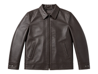 Real Leather Jacket Black- Lamb skin Jacket- Jacket for Men- Oxhide RI58 Dark Brown