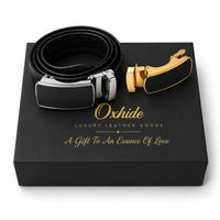 Belt Gift set men - Ratchet belt Gift set - Gift box for Men Oxhide Ratchet belt Gift Box