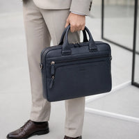 Leather Laptop Bag for Men - Full Grain Leather messenger Bag -Mens Laptop Bag Black - Oxhide SD14