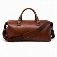 Leather Duffle Bag -Weekend Bag Men -Duffle Bag Gym -Vintage Leather Travel Bag -Flight cabin Bag -VIN LL12