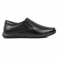 Leather Comfort Slip-On Shoes-TR 4606 Black