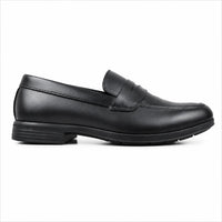 Black Leather Penny Loafers-TR 2803 BLACK