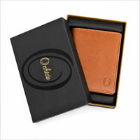 Oxhide Compact wallet in Vintage Leather in Brown colour with coin pouch-OXHIDE J0060 BROWN