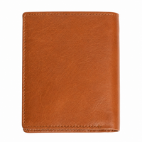 Oxhide Compact wallet in Vintage Leather in Brown colour with coin pouch-OXHIDE J0060 BROWN
