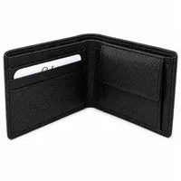 Wallet for Men with coin pouch-Minimalist Wallet -Full Grain Leather Wallet-Slim Wallet BlacK Wallet - SD25 Oxhide