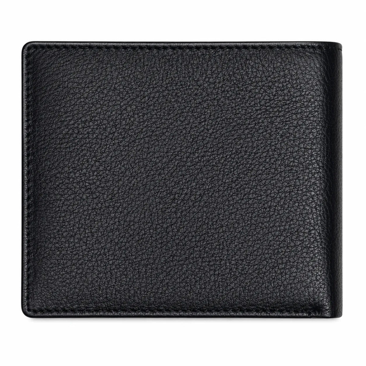 Men Wallet with Coin Pouch - Full Grain Leather Wallet - Bifold Wallet - Black Wallet -JG04 Oxhide