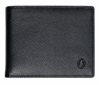 Men Wallet with Coin Pouch - Full Grain Leather Wallet - Bifold Wallet - Black Wallet -JG04 Oxhide
